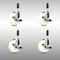 Service Caster 4 Inch 316SS Nylon Wheel Swivel 3/4 Inch Expanding Stem Caster Set Brake SCC SCC-SS316EX20S414-NYS-TLB-34-4 - alternate 1